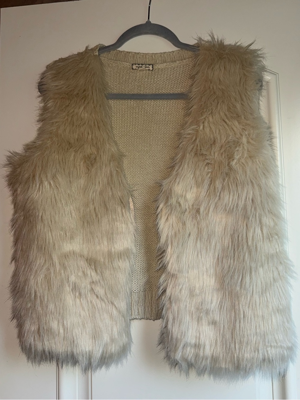 Ivory Faux Fur Vest